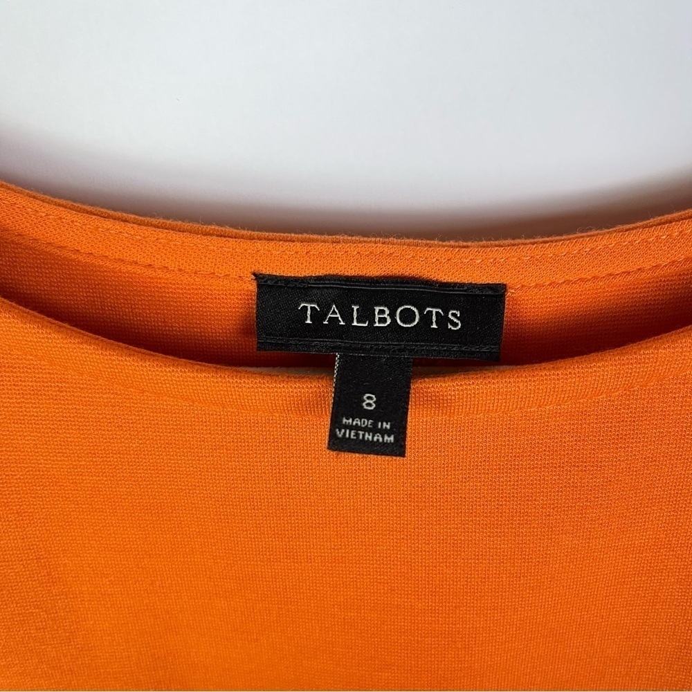 2/$30 Talbots Vibrant Pink and Orange Color block Sleeveless Dress - Picture 5 of 7